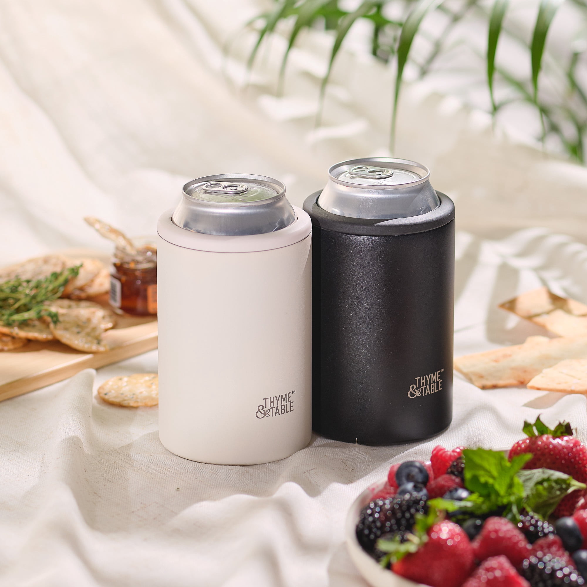 Thyme&Table, 13 oz Stainless Steel Can Holder, Black, TT2084