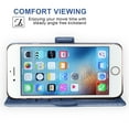 thumbnail image 3 of Wallet Case for iPhone 7 Plus 8 Plus, Blocking Card Slot Stand Shockproof TPU Interior Case PU Leather Magnetic Protect Flip Cover Compatible with iPhone 7 Plus 8 Plus, Blue, 3 of 4