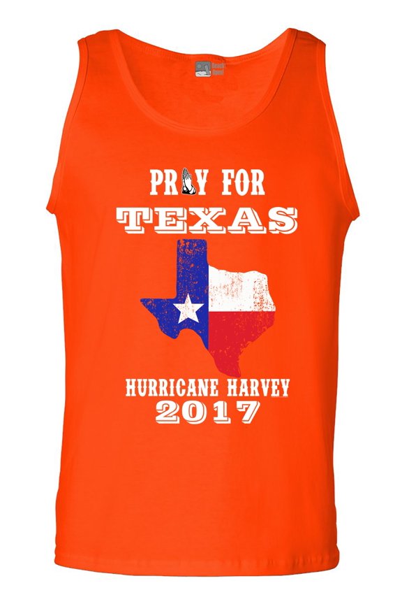 Pray for Texas Map Hurricane Harvey Survivor 2017 DT Adult Tank Top