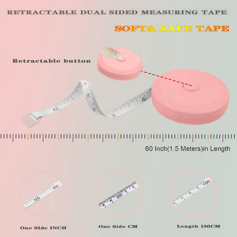 Tape measureTape measure - tailor Length: 150 cm on one side and 60 inches  on the other side