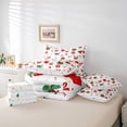 thumbnail image 6 of Homewish Merry Christmas 7pcs Bedding Comforter Set,Cute Xmas Gifts Queen Bedding Sets,Santa Claus Xmas Reindeer Queen Sheet Sets For Girls Boys,Luxury Bedroom Decor Reversible, 6 of 8