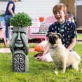thumbnail image 4 of XGFHYJEH Garden Sculpture Feeder, Decorative Bird & Squirrel Feeder with Potted Base, Weather Resistant Outdoor Ornament for Home Courtyard Yard Landscape Decoration, 4 of 7