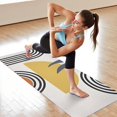 thumbnail image 6 of Orange Boho Geometric and Plant Pattern Hot Yoga Mat Towel Non Slip for Hot Yoga - Quick-Drying Yoga Mat Cover with 4 Corner Pockets with Travel Bag - Hot Yoga Towel Non Slip 70"x26", 6 of 6