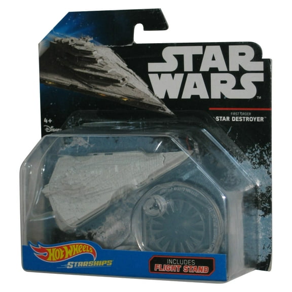 Star Wars Hot Wheels (2015) First Order Star Destroyer Starships Vehicle Toy - (Creased Card)