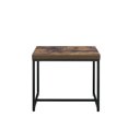 thumbnail image 2 of ACME Bob End Table in Weathered Oak & Black, 2 of 2