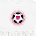 thumbnail image 4 of Inktastic Soccer Player Sports Lover Girls Toddler Dress, 4 of 5
