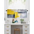 thumbnail image 5 of Valances for Windows Abstract Graffiti Rod Pocket Cafe Window Treatments Valance Curtains for Kitchen Bathroom Laundry Basement Windows 54"x18", 5 of 9