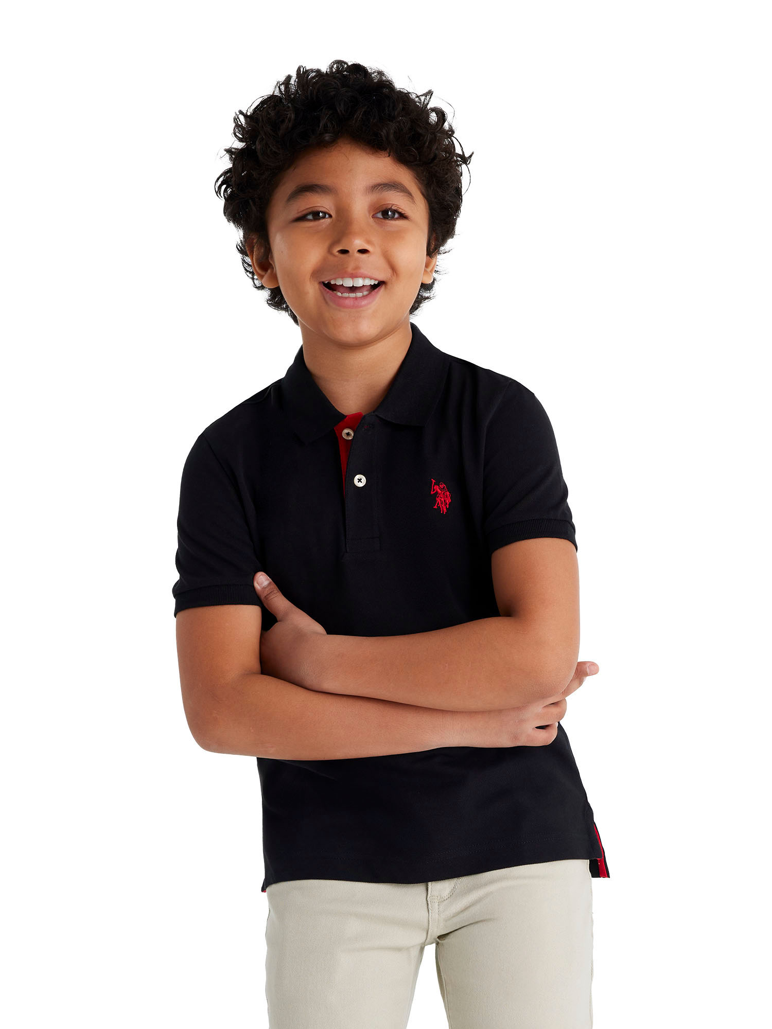 U.S. Polo Assn. Boys Pique Polo Shirt photo 6