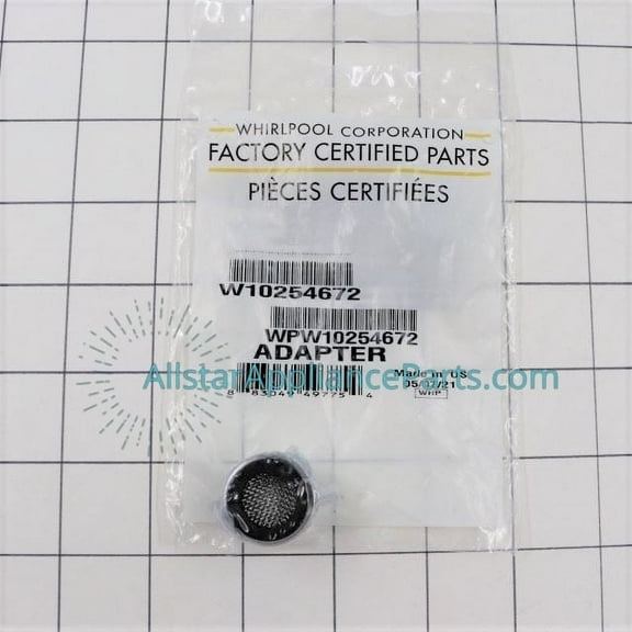 Genuine Whirlpool WPW10254672 Dishwasher Faucet Adapter Coupling