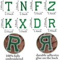 thumbnail image 4 of J.CARP 52Pcs Christmas Green Alphabet A to Z Patches, Iron on Sew on Letters for Clothing, Hats, Shoes, Backpacks, Handbags, Jeans, Jackets etc., 4 of 6