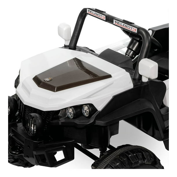 Carro Electrico Montable Rally Wheel 12v Buggy Blanco Montable ElÃ