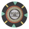 thumbnail image 2 of Playzaic 13.5-gram The Mint Poker Chips (50-pack) Heavy Clay Composite Set ($25 Green), 2 of 6