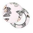 thumbnail image 2 of Lsque Beautiful Butterfly Pattern Round Bar chair cushion covers Velvet Fabric Premium Comfort Protects from Scratches and Stains for 14-17 Inch Chair-12 inch, 2 of 7