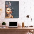 thumbnail image 5 of Stupell Industries Elegant Glam Female Portrait Floral Hair Leaves Canvas Wall Art Design by Design Fabrikken, 36" x 48", 5 of 5