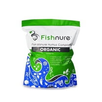 Fishnure 8 lb. Odorless Organic Compost Fertilizer made from Fish Manure - Omri Listed plant fertilizer for indoor and outdoor use
