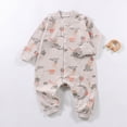 thumbnail image 2 of CAUYDY Baby Boy Gift Newborn Clothes Preemie Long Sleeve Bodysuit Infant Boys Sleepers Fall Winter Toddler Romper Pajamas 0-3M 6-9M 12-18M Light Gray for Sizes 12-18 Months, 2 of 7