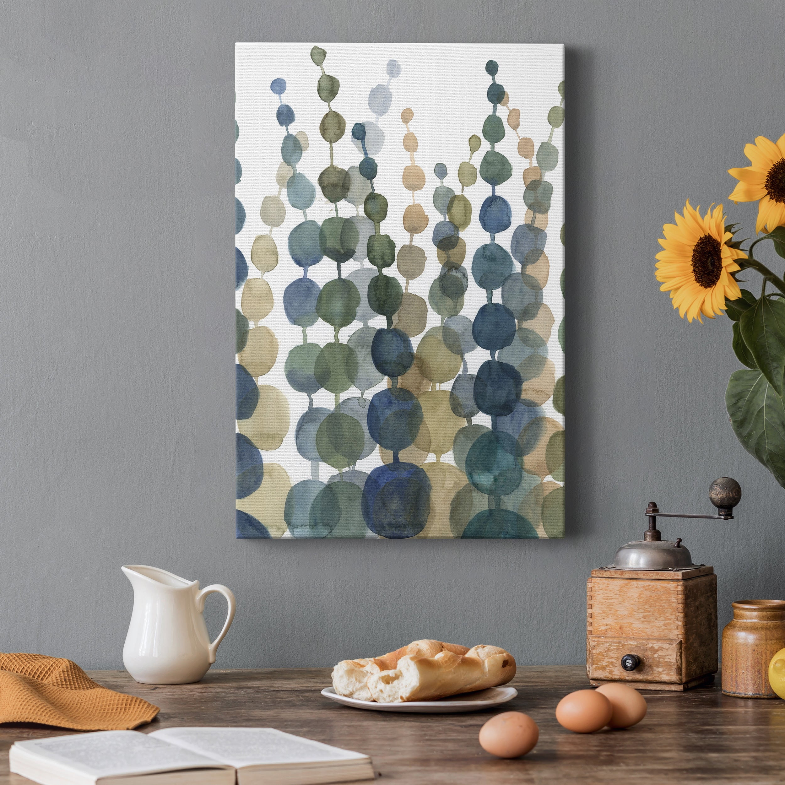 Pompom Botanical II Premium Gallery Wrapped Canvas - Ready to Hang