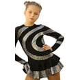 thumbnail image 3 of IceDress Figure Skating Dress - Thermal - Serpentine (Black with a Hologram), 3 of 5