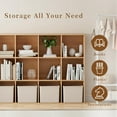 thumbnail image 2 of ANHDAH 12-Cube Storage Organizer & Bookcases, Closed Back Display Shelves for Living Room, Bedroom, Home Office, Natural Oak, 2 of 7