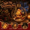 thumbnail image 3 of Glowing Christmas Story Ornament – Light-Up Mini Holiday Scene with Warm LED, Festive Keepsake for Tree Home Party, Thoughtful Gift for Christmas Lovers, 3 of 7
