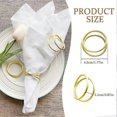 thumbnail image 3 of Napkin Rings Spiral Napkin Rings Holders Home Dining Table Setting,Napkin Rings Serviette Napkin Ho, 3 of 5