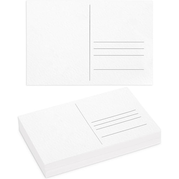 50 Pieces Watercolor Postcards, 100% Cotton 140lb/300gsm Blank Postcards 4x6 Inch Watercolor Paper Post Cards for Watercolor Journal, DIY, Mailing, Painting, Invitations, Greeting Cards