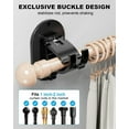 thumbnail image 4 of 4PCS Self Adhesive Curtain Rod Holders,No Drill Curtain Rod Holder,No Drill Curtain Rod Brackets For Bedroom,Living Room,Kitchen,Bathroom, 4 of 9