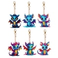 thumbnail image 1 of Llavero Diamond Art 6 Piezas La Vida Dinosaurio Doble Cara Forma Especial Lindo, 1 of 9