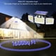 thumbnail image 3 of Lámpara de pared con detección solar luz de pared LED para exteriores con ahorro de energía de 3 cabezales y 3 modos para villa ANGGREK Otros, 3 of 8