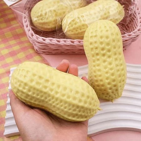 Jumbo Peanut Squishy , Realistic Slow Rising Squeeze Peanut Sensory , Food Shape Stress Ball Food Fidget Toy for Stress Relief & Anxiety Relaxation 2026