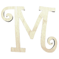 thumbnail image 1 of Krafty Supply - 6" Tall Birch Letter M | 1/4" Birch Plywood |Curlz|Wooden Letter|Craft Alphabet Initials, 1 of 2