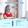 thumbnail image 3 of Auriculares EarFun K3 Kids Over Ear con micrófono 85/94 dB, color azul, 3 of 7