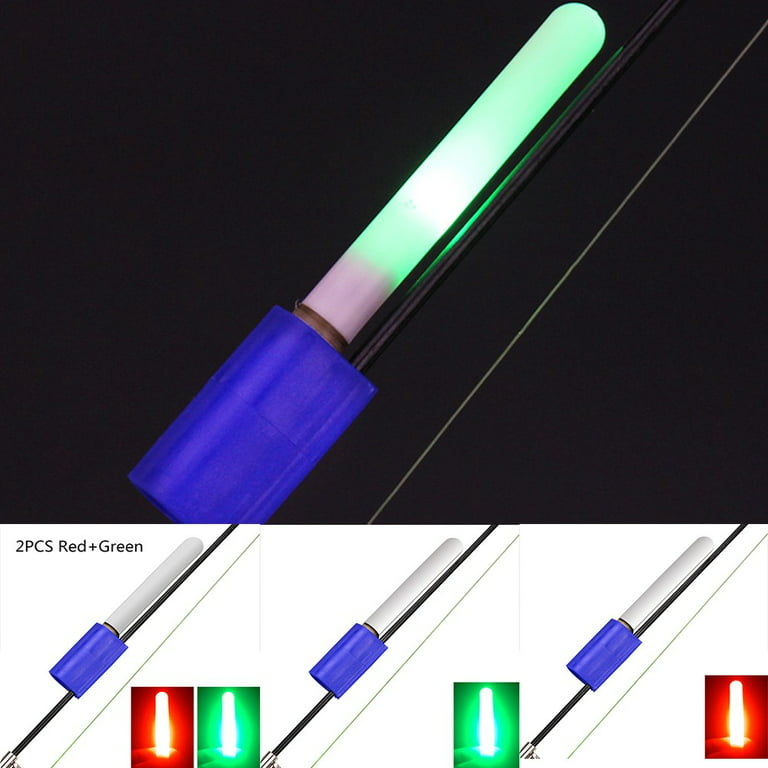 LED Glow Night Fishing Stick Light Rod Tip Clip Fishing Lightstick Bite  Alarm 