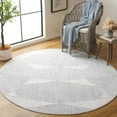 thumbnail image 2 of SAFAVIEH Martha Stewart Serenity Geometric Area Rug, Grey/Ivory, 6'7" x 6'7" Round, 2 of 5