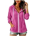 thumbnail image 2 of Neewe Hoodies for Women Sweatshirt Zip Up Hoodie Fall Fashion 2026 Trendy Long Sleeve Drawstring Winter Clothing Outfits, 2 of 7