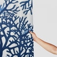 thumbnail image 3 of Awypu Nautical Coastal Sea Blue White Coral Reef Summer Waterproof Shower Curtain Multiple Sizes for Bathroom White, 3 of 7