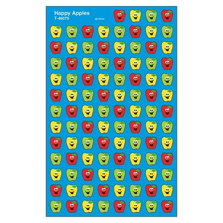 Trend Enterprises Trend Happy Apples superShapes Stickers 800 CT (T-46075)