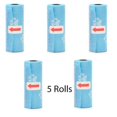 thumbnail image 1 of Pet Poop Bags Disposable Dog Waste Bags Bulk Poop Bags with Leash Clip and Bone Bag Dispenser 5 Rolls of 75 Pcs Bags ShopWise Round, 1 of 35