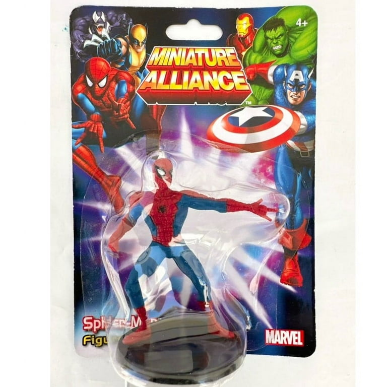 3pk Marvel miniature Alliance Figure with Stand: Spiderman