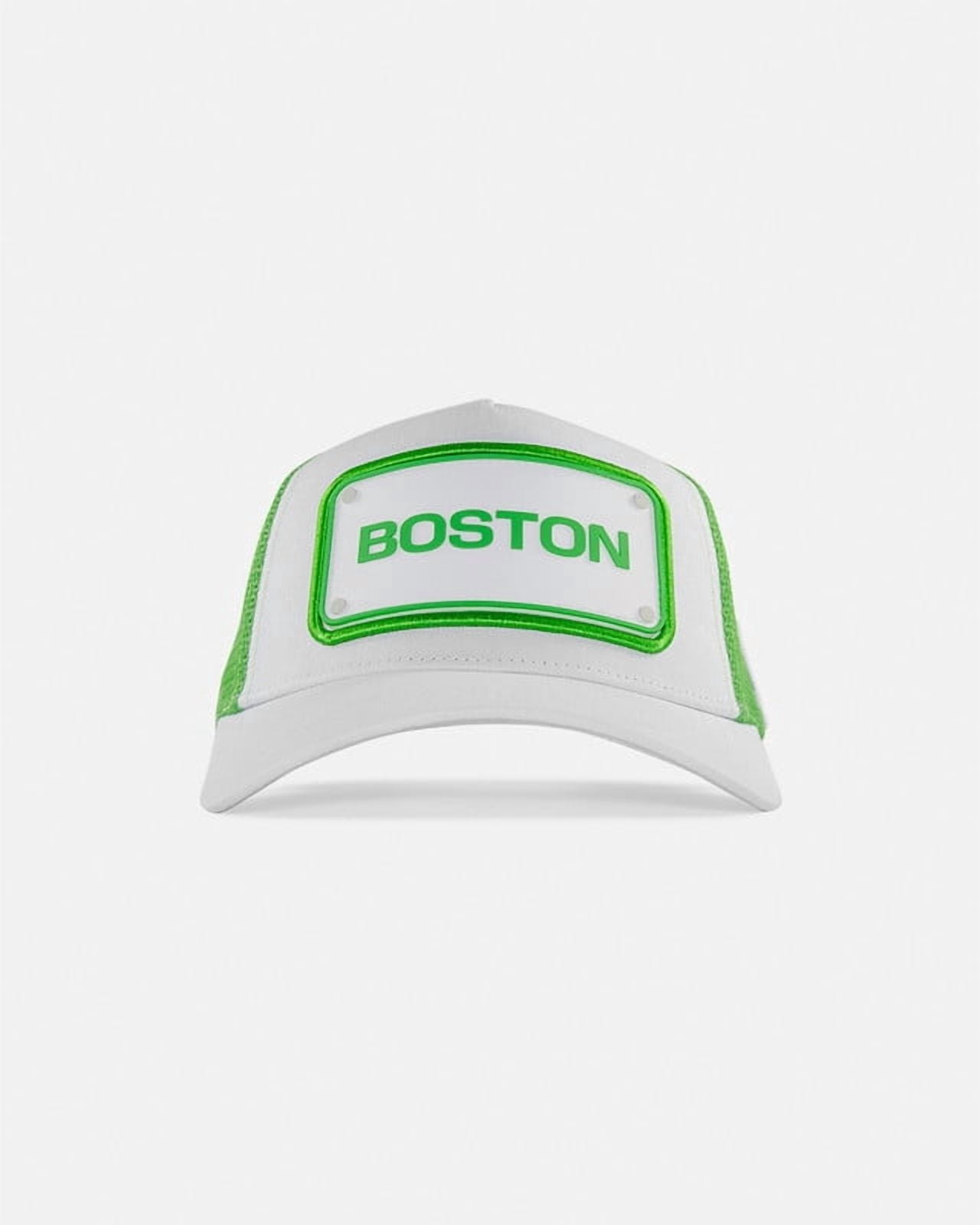 FIFA World Cup 2026 Rubber Host City Patch Trucker Soccer Cap - Boston