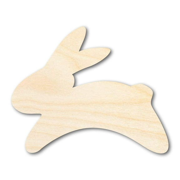 Bigger Better | Unfinished Wood Simple Bunny Shape | DIY Craft Cutout 36" / 1/2"