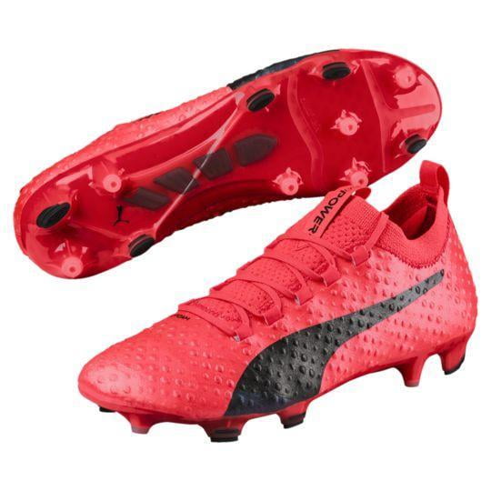red puma cleats