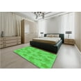 thumbnail image 4 of Ahgly Company Indoor Rectangle Patterned Lime Green Area Rugs, 5' x 7', 4 of 6