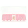 thumbnail image 2 of Unique Bargains 1 Pc Pill Case 7 Grid Design Pill Box Rose Red, 2 of 6