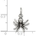thumbnail image 4 of Sterling Silver Antiqued Spider Charm Solid Casted 3-D Luxurious Flawless Fashionable Made for expressing your unique story, 4 of 4
