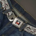 thumbnail image 2 of The Big Bang Theory Full Color Black White Red Soft Kitty Mustache Stacked Seatbelt Belt Standard, 2 of 3
