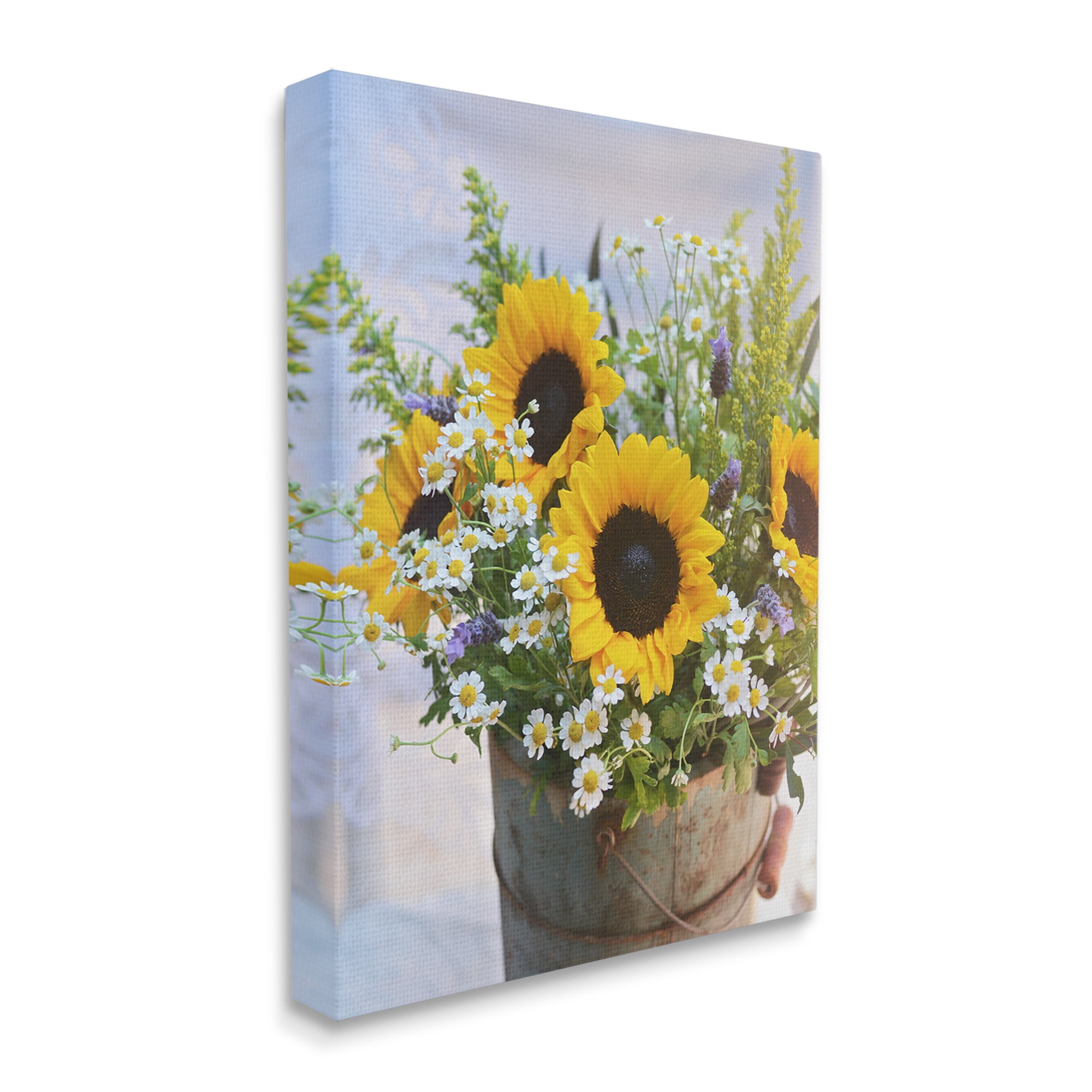 Stupell Industries Mixed Country Bouquet Botanical & Floral Photography Gallery Wrapped Canvas Art Print Wall Art, 24 x 30