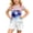 #4-White, variant on Toddler American Flag Bibs Overalls Boy Girl 4th of July Outfits Adjustable Straps Coveralls Patriotic Romper Jumpsuits