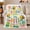 Bloom With Bees, variant on Playful Little Bee Sunshine Garden, Playful Botanical Garden Scene, Warm Flannel Blanket for Sunroom and Reading Nook, Garden Lovers Housewarming Gift, Celestial Home Decor