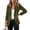 Army Green, variant on Womens One Button Fitted Suede Blazer Jacket Long Sleeve Tailored Lapel Work Office Casual Suit Outerwear Brown M